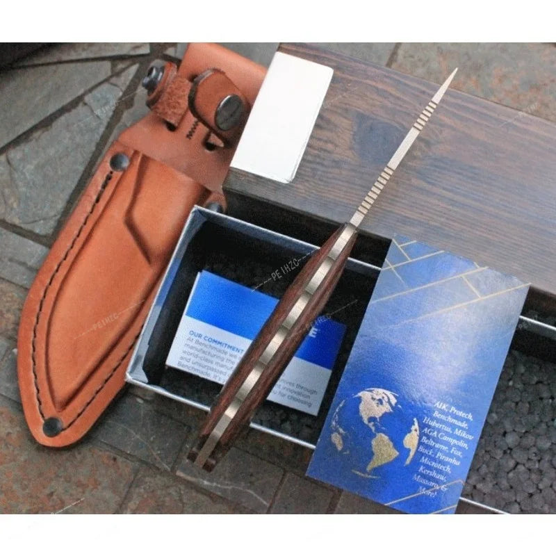 BM 15017 High Hardness Fixed Blade Knife Durable 8Cr13Mov Steel Blade Outdoor Camping Fishing Tool EDC cutting Knife