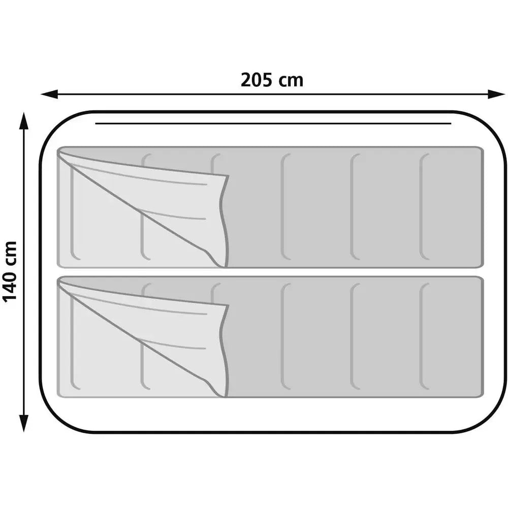 Inner Tent 205 x 140 cm, Camping Gear, Unisex-Adult, Multicolor, Stand