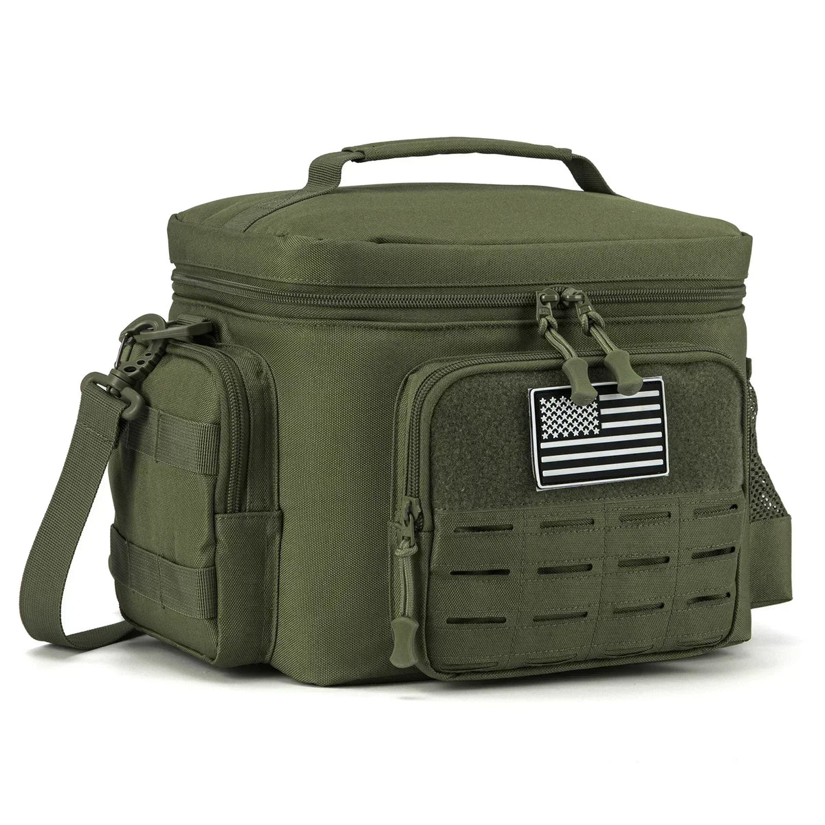 13L Tactical Thermal Cooler Bag Picnic Cooler Box Camping Lunch Bag Outdoor Heavy Duty Lunch Box Cooler Backpack Camping Storage