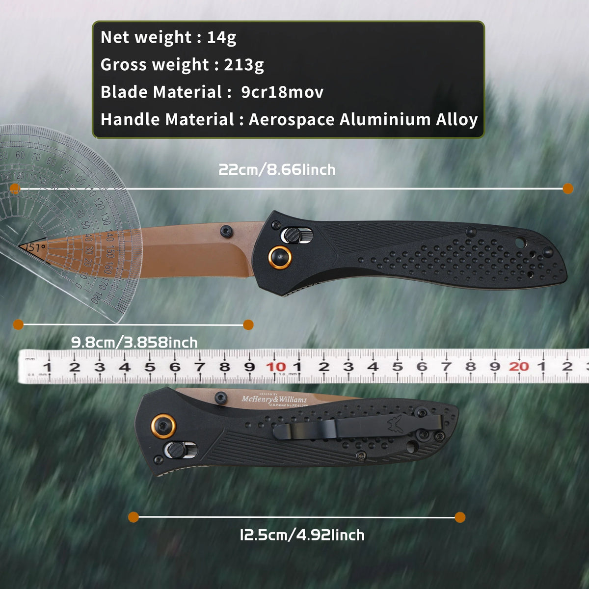 US Stock USA Local Warehouse Fast Shipping 3-7 Days Delivery Arrival 710 Style 9Cr18MoV Blade Aviation Aluminum Handle Axis Lock Folding Pocket Knife EDC Daily Carry Tool Outdoor Camping Survival Hiking Tactical Hunting Gift