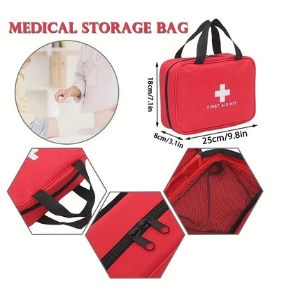 274pcs First Aid Kit, Professional Home First Aid Kit, Portable Survival Medical First Aid Kit, Camping, Hiking, Traveling Comp