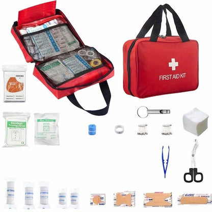 274pcs First Aid Kit, Professional Home First Aid Kit, Portable Survival Medical First Aid Kit, Camping, Hiking, Traveling Comp