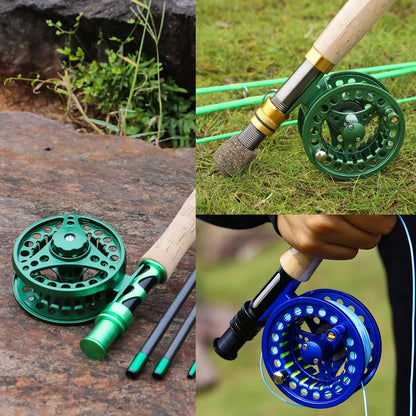 Fly Fishing Reel Aluminum Alloy 3/4 5/6 7/8 WT 2+1BB Interchangeable For Saltwater And Freshwater Fly Wheel Fishing Accessories