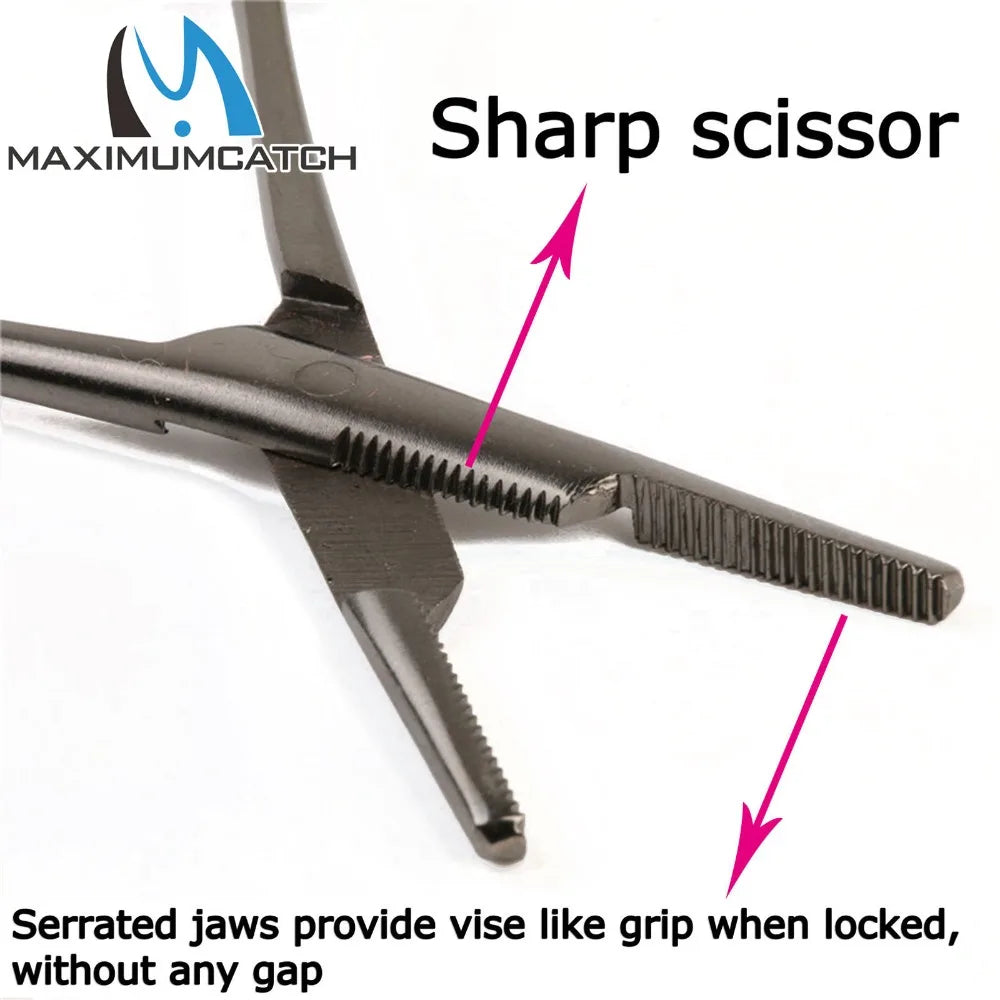 Maximumcatch Fly Fishing Hook Remover Stainless Steel Forceps With Scissors Bait Tools Fishing Accessory