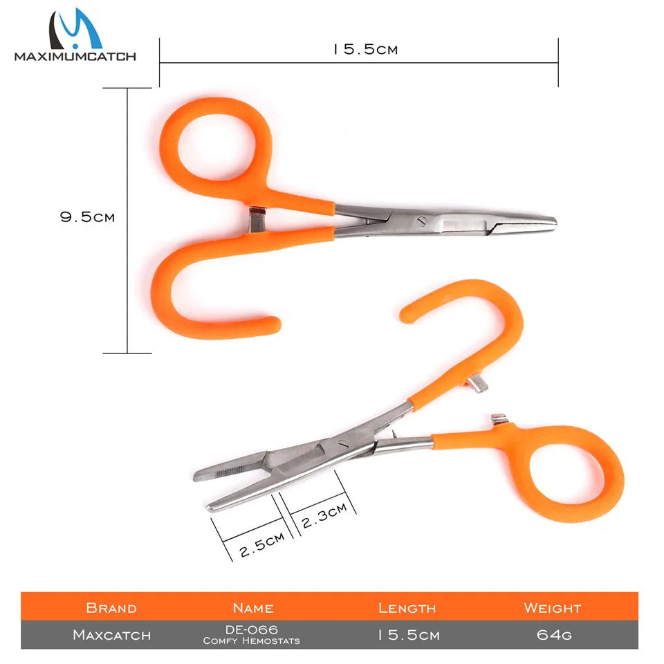Maximumcatch Fly Fishing Hook Remover Stainless Steel Forceps With Scissors Bait Tools Fishing Accessory