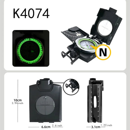 New Outdoor Compass Hiking Survival Compass with Clinometer,Waterproof Durable and Pocket-Sized Good for Camping Hunting Hiking
