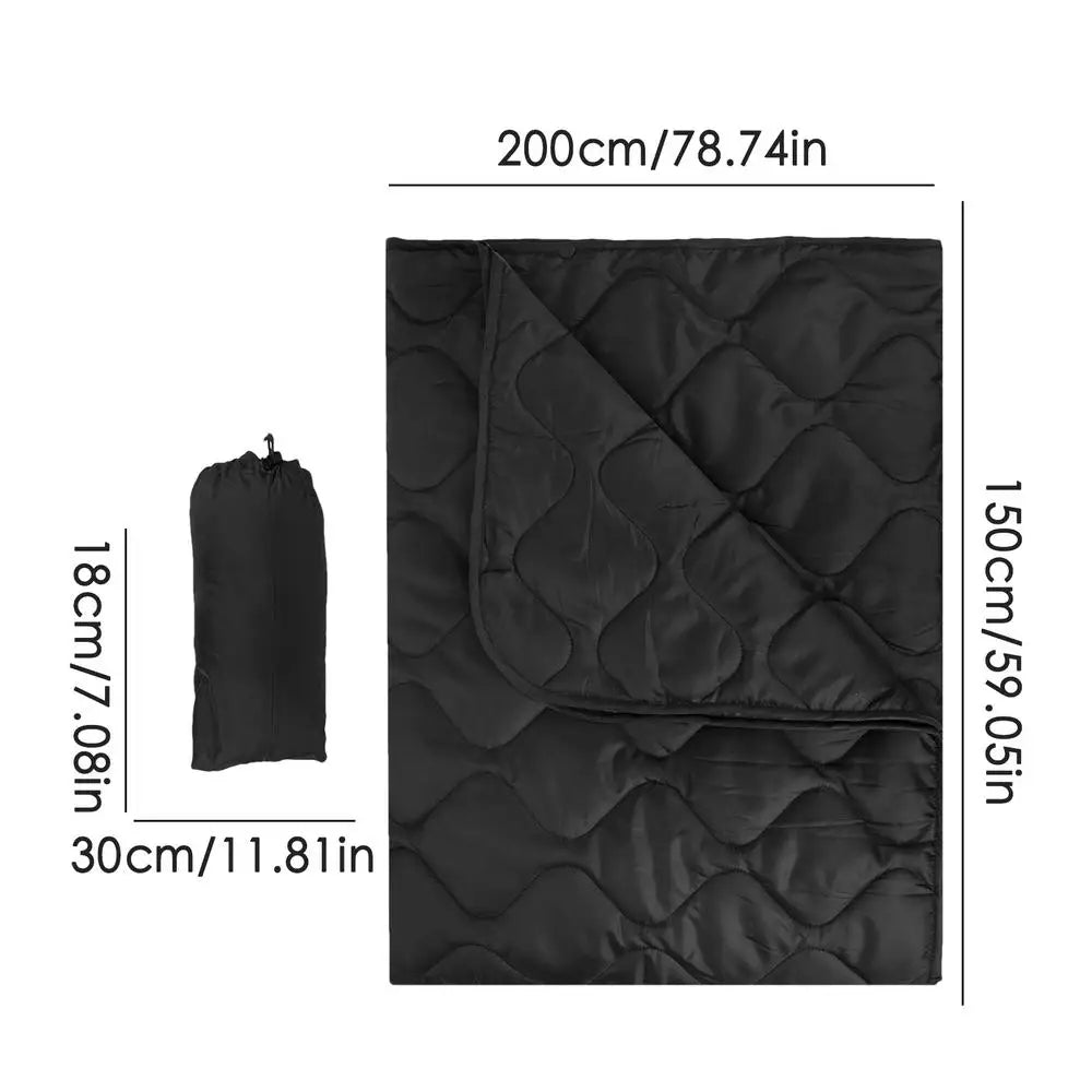 Down Camping Blanket Outdoor Travel Blanket Windproof Multifunctional Warm Quilt For Cold Weather Lightweight Backpacking Quilt