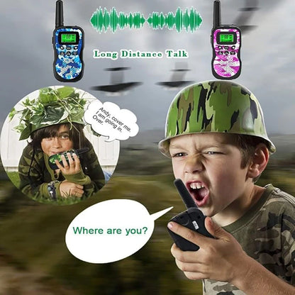 3 PCS Kids Walkie Talkie, 3KM Long Range Wireless Intercom, Parent-Child Interaction Toy, Gift for Children (Batteries Required)