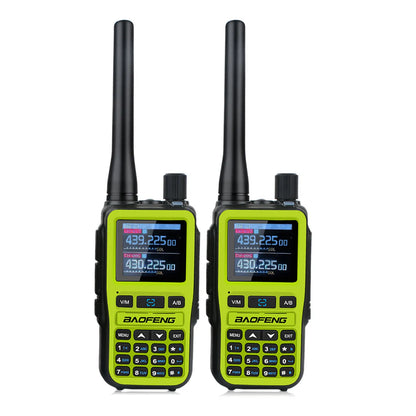 Baofeng UV-5R Mini Dual-Band Walkie Talkies – 2-Pack, 5W, Dual PTT, VOX, FM & Air Band RX, Type-C Charging