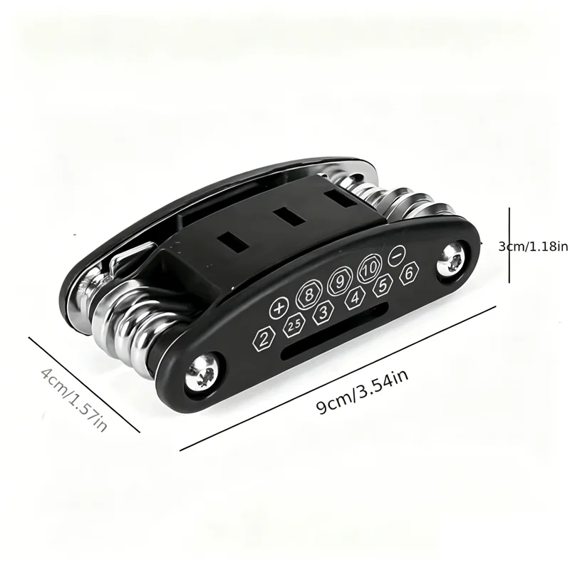 16-in-1 Socket Wrench Set, Non-Slip Rotating Head. Durable Stainless Steel for Home, Repairs & Camping