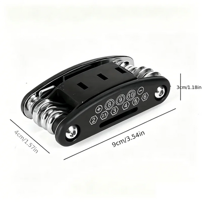 16-in-1 Socket Wrench Set, Non-Slip Rotating Head. Durable Stainless Steel for Home, Repairs & Camping