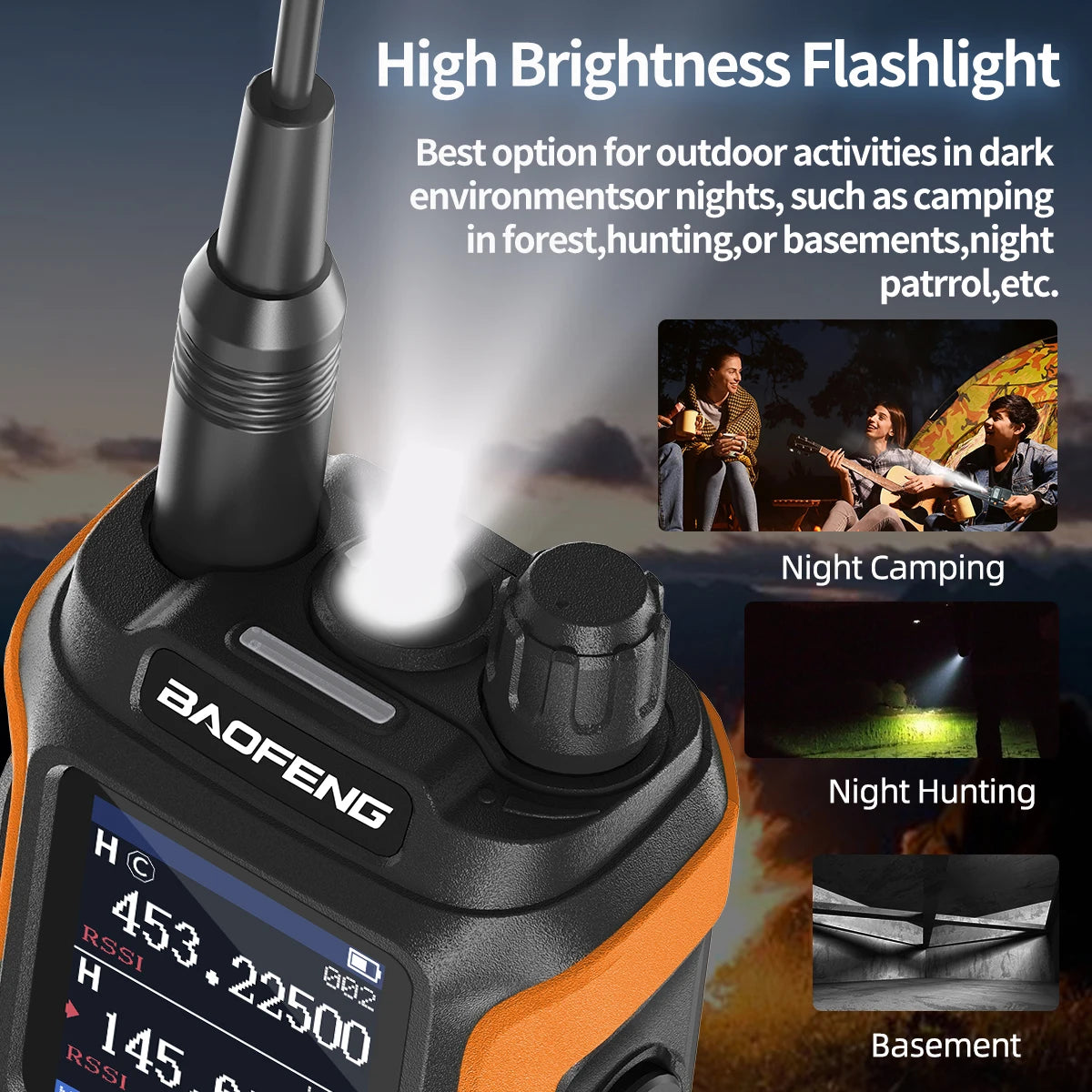 Baofeng UV-21 Pro V2 Long-Range Walkie Talkie – VHF/UHF Two-Way Radio with Air Band Reception, Wireless Frequency Copy & USB-C Charging