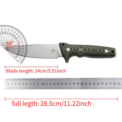 High quality steel material fixed blade, outdoor knife, suitable for outdoor activities, hiking, practical hand tools, small knives,