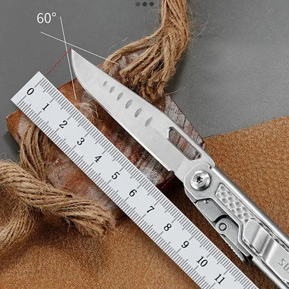 SWISS TECH 11 in 1 Mini Multitool Knife Folding EDC Outdoor Camping Survival Tools Scissors Screwdriver Multi Tool with Clip