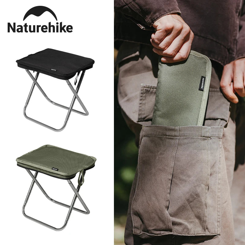 Naturehike Portable Folding Stool – Lightweight Collapsible Outdoor Seat for Travel, Fishing, Camping & Picnics