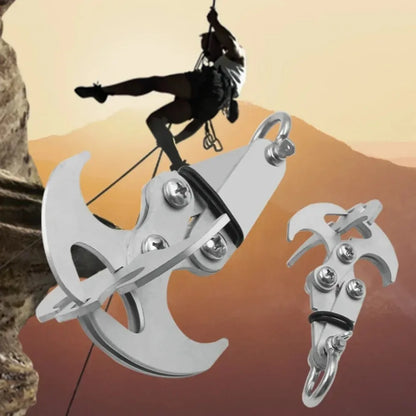 Heavy Duty Flying Tiger Gravity Hook Stainless Steel Folding Grappling Outdoor Survival Climbing Claw Multitool Camping Gear