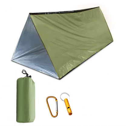 3-in-1 Emergency Thermal Survival Tent, Blanket & Sleeping Bag