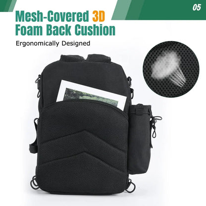 Goture Outdoor Fishing Backpack Multifunction Large Capacity Waterproof Tackle Bag for Hiking Camping Cycling Fishing Tackle Bag
