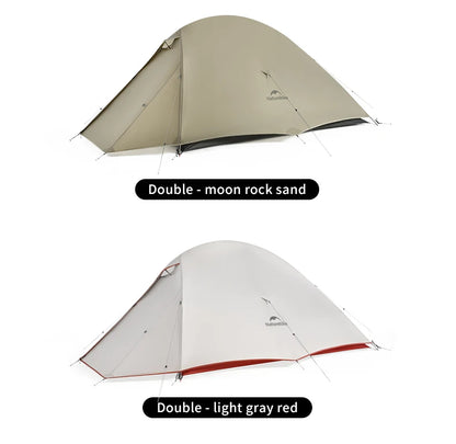 Naturehike Cloud Up Pro Tent 1 Person Double Layers Backpacking Tents 20D Nylon Waterproof Ultralight Tent for Camping Hiking