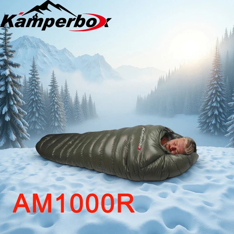 Kamperbox Cold Temperature Winter Sleeping Bag Down Sleeping Bag Winter Camping Sleeping Bag Double