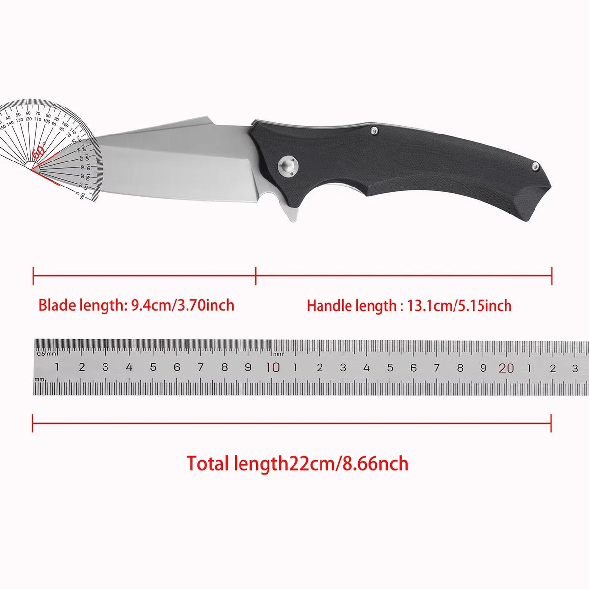 Portable EDC Folding Tool Knife with Storage Pocket Folding Knife for Mountaineering, Camping, Outdoor Practical Cutting Equipment