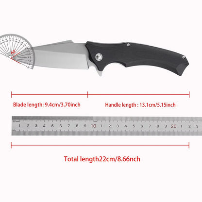 Portable EDC Folding Tool Knife with Storage Pocket Folding Knife for Mountaineering, Camping, Outdoor Practical Cutting Equipment