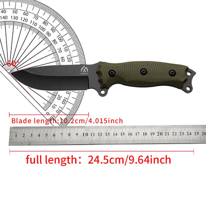 Outdoor Leisure Multi-Purpose Practical Stainless Steel Knife Camping Picnic Outdoor Organization Multifunctional Straight Knife lightweight and Easy to Carry Manual Tool Knife