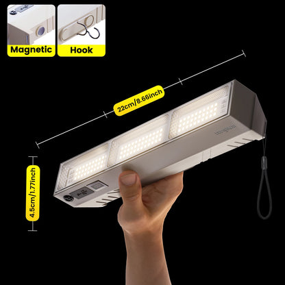 Multifunctional, High-Brightness, Short Led Emergency Light, Compact and Portable, with Multiple Dimming Modes, High-Brightness Illumination + USB Long-Lasting Battery Life, with a Small Flashlight on the Side, Smart Power Di