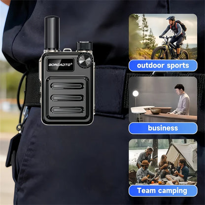 High Power Walkie Talkie with Noise Reduction Clear Sound One-Click Pairing Long Standby And Strong Penetration for Outdoor Comm