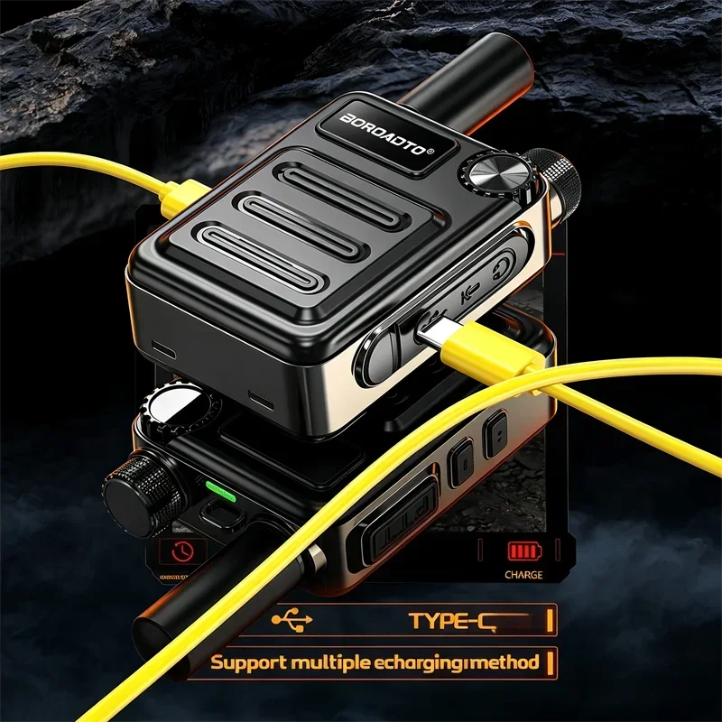 High Power Walkie Talkie with Noise Reduction Clear Sound One-Click Pairing Long Standby And Strong Penetration for Outdoor Comm