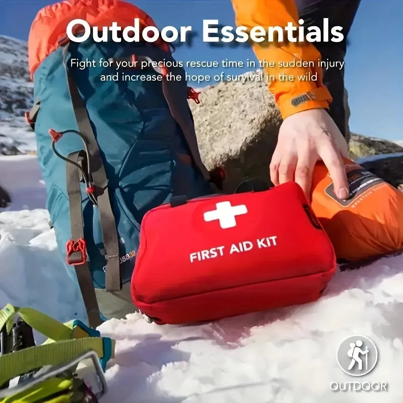 274pcs First Aid Kit, Professional Home First Aid Kit, Portable Survival Medical First Aid Kit, Camping, Hiking, Traveling Comp