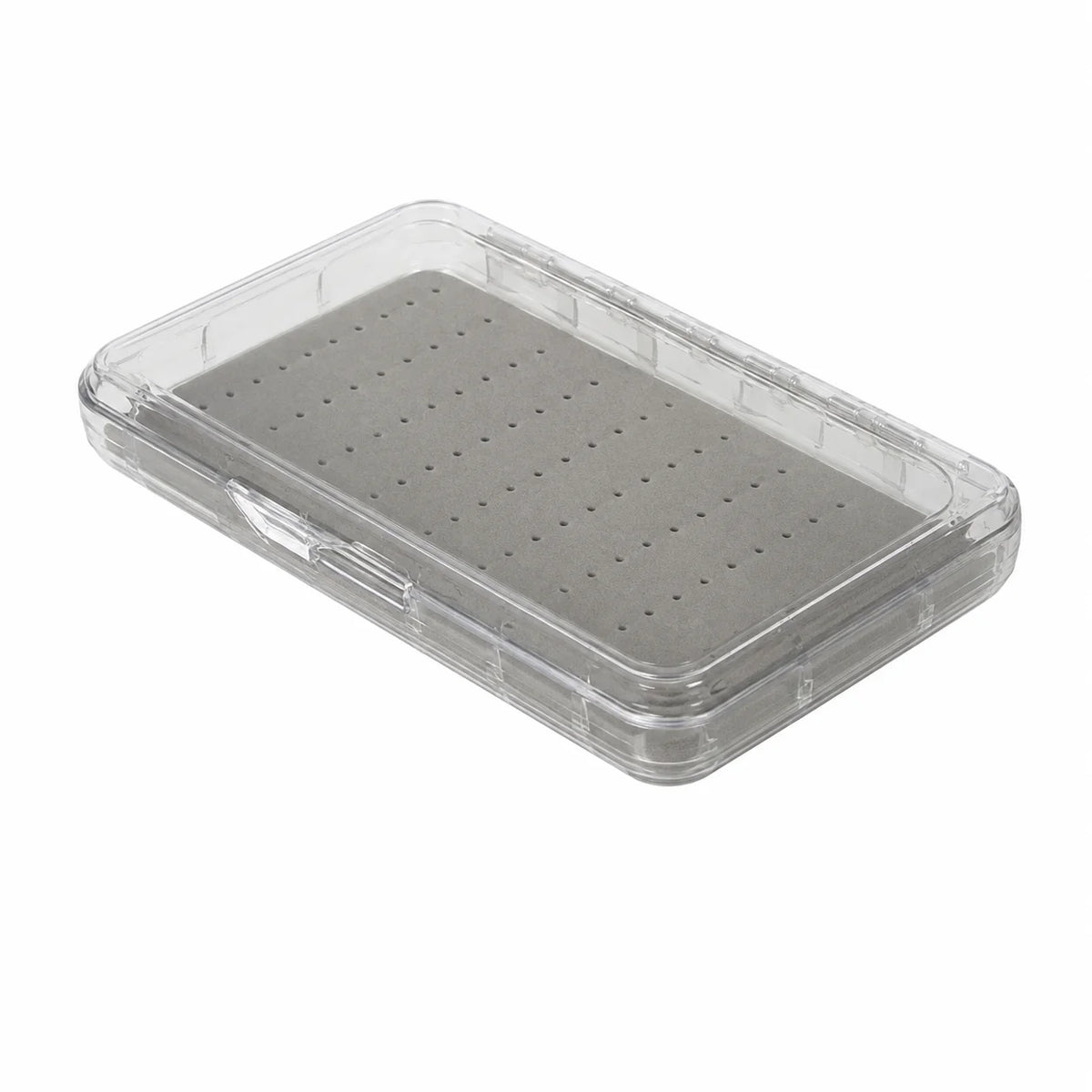 Aventik Transparent ABS Fly Fishing Box, Slim Clear Fly Storage Case with EVA Foam Inserts, Pocket Fly Organizer