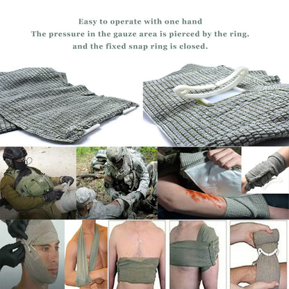 Israeli Bandage 4/6in Wound Dressing Emergency Israel Bandage Combat Compression Tactical First Aid IFAK Trauma Military Medical