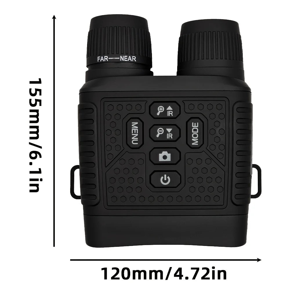 2.5K Digital Night Vision Binoculars 3" Large Screen 6X Digital Zoom Infrared Night Vision Goggles 800M Full Dark View Support Photo Video Recording Rechargeable Telescope for Hunting Camping Wildlife Observation Security Sur
