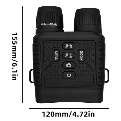 2.5K Digital Night Vision Binoculars 3" Large Screen 6X Digital Zoom Infrared Night Vision Goggles 800M Full Dark View Support Photo Video Recording Rechargeable Telescope for Hunting Camping Wildlife Observation Security Sur