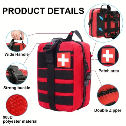 379pcs IFAK Trauma First Aid Kit MOLLE Pouches Emergency Survival Kit Suitable for Home, Car, Travel, Camping, Hiking, Sports