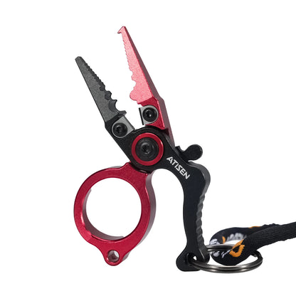 Essential for Anglers! Portable Mini Aluminum Alloy Pliers, a Fishing 'Treasure Box' That Can Be Cutting, Clamping and Twisting