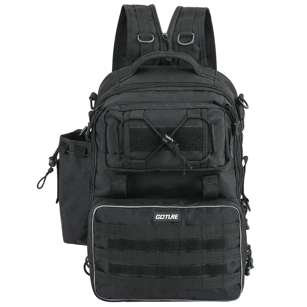 Goture Outdoor Fishing Backpack Multifunction Large Capacity Waterproof Tackle Bag for Hiking Camping Cycling Fishing Tackle Bag