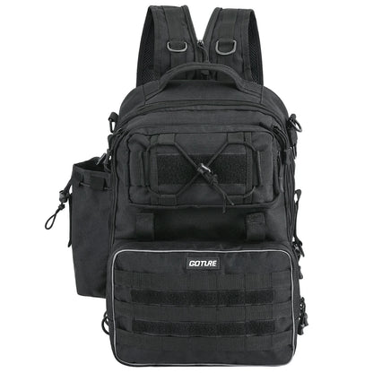 Goture Outdoor Fishing Backpack Multifunction Large Capacity Waterproof Tackle Bag for Hiking Camping Cycling Fishing Tackle Bag