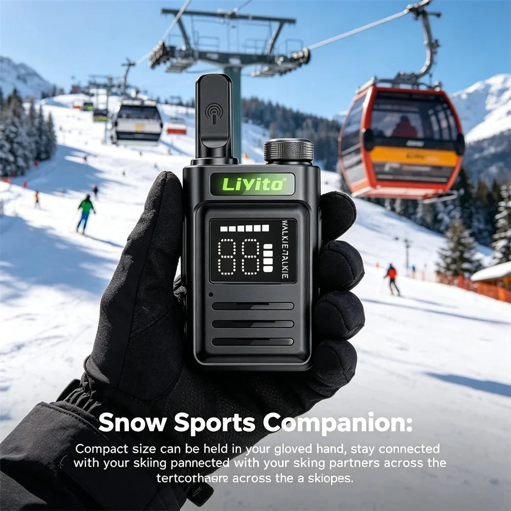 Motolola Mini Two Way Radio 2 Pack Walkie Talkie Long Range Rechargeable Durable for Camping Hiking Outdoor Adventure COD Radio