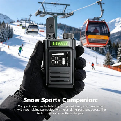 Motolola Mini Two Way Radio 2 Pack Walkie Talkie Long Range Rechargeable Durable for Camping Hiking Outdoor Adventure COD Radio