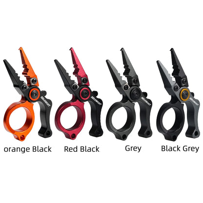 Essential for Anglers! Portable Mini Aluminum Alloy Pliers, a Fishing 'Treasure Box' That Can Be Cutting, Clamping and Twisting
