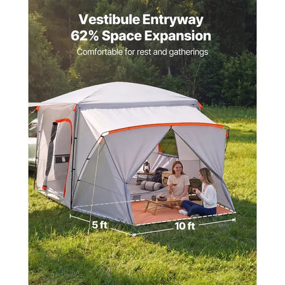 13' x 10' SUV Tailgate Camping Tent – Waterproof Outdoor Camping Shelter for Hiking, Road Trips, Tailgating & Family Adventures