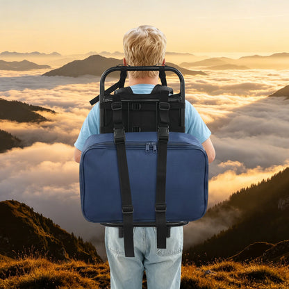 Backpack Frame, Hunting Pack Frame, External Frame Backpack, Lightweight Aluminum Alloy 27.56x14.57x9.84in, 60kg Load Bearing, Ergonomic Pack Support for Hiking Camping Outdoor Gear, Large Capacity Frame for Adventure Trekkin