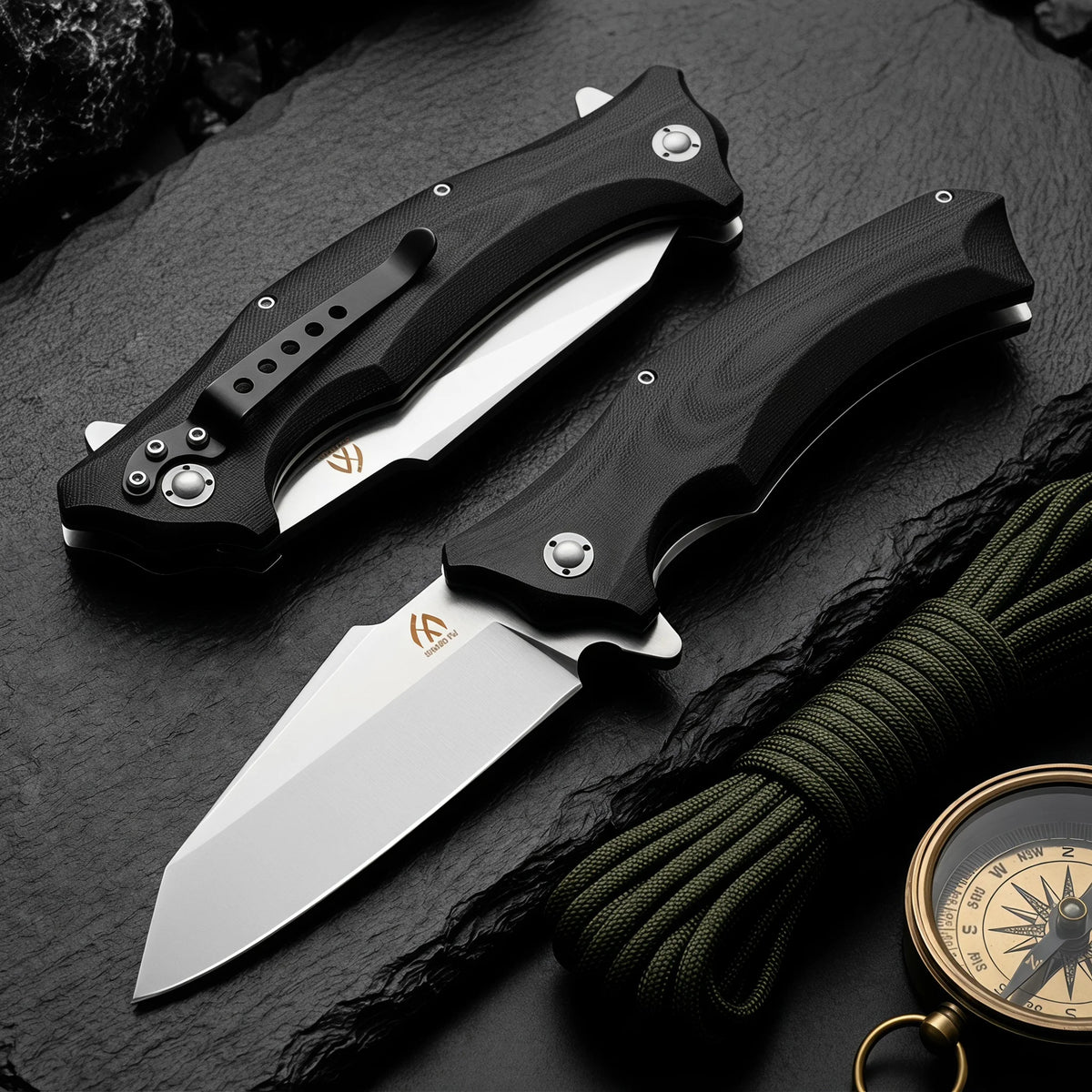 Portable EDC Folding Tool Knife with Storage Pocket Folding Knife for Mountaineering, Camping, Outdoor Practical Cutting Equipment