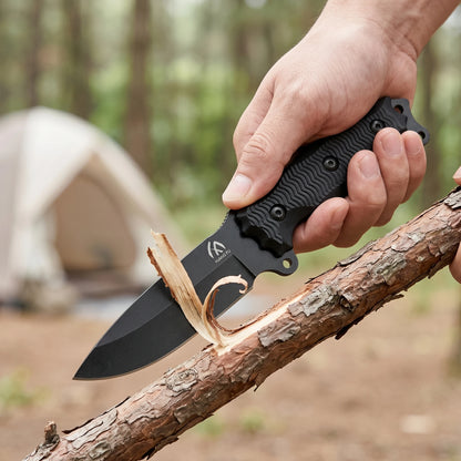 Outdoor Leisure Multi-Purpose Practical Stainless Steel Knife Camping Picnic Outdoor Organization Multifunctional Straight Knife lightweight and Easy to Carry Manual Tool Knife