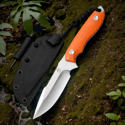 Stainless Steel Outdoor Practical Knife, Outdoor Leisure Travel, Home Storage with Cover, Portable Multifunctional Tool Knife