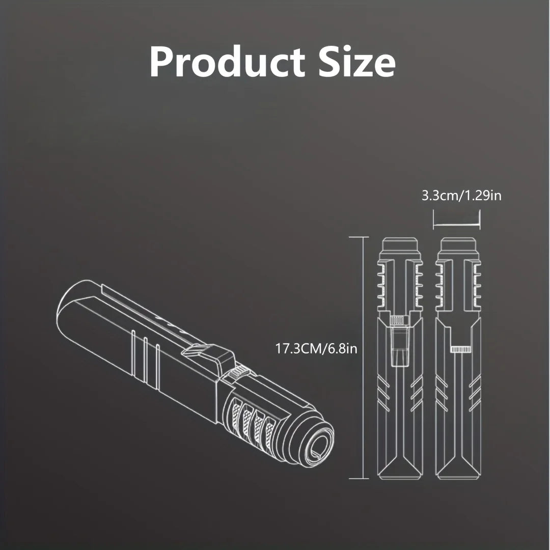 1800° High Temp Butane Torch Lighter Metal Portable Windproof Blue Jet Flame Welding Tool Men Gift Box No Gas