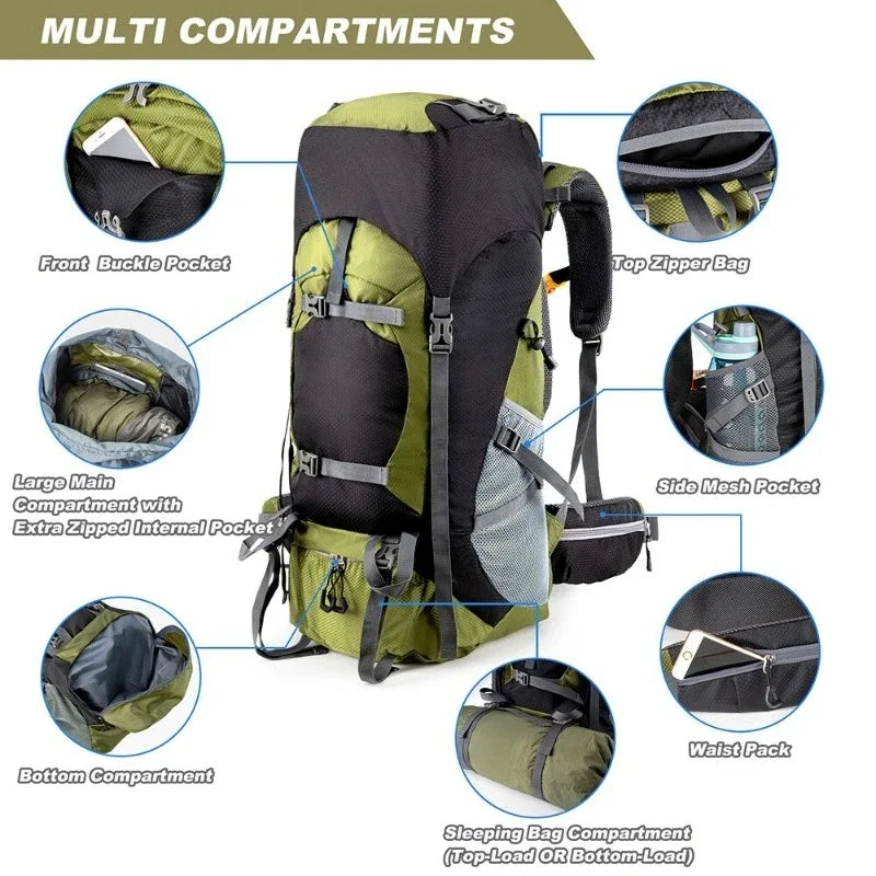 70L 90L Military Tactical Backpack Large Capacity 3 Day Assault Pack Rucksacks Sports Entertainment
