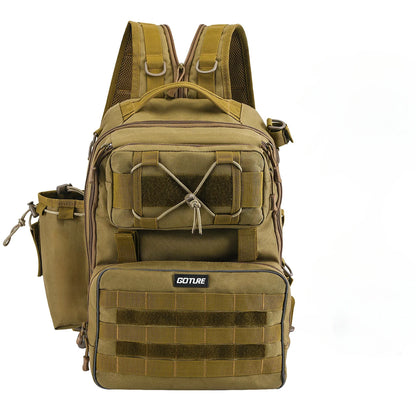 Goture Outdoor Fishing Backpack Multifunction Large Capacity Waterproof Tackle Bag for Hiking Camping Cycling Fishing Tackle Bag
